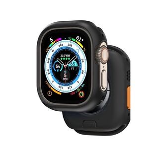 Mageasy Skin Apple Watch Protective Case 49mm Black TPU Shockproof Ultra Ultra 2